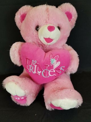 Dan Dee 2014 Teddy Bear Princess Pink White 22 " Sweetheart Teddy