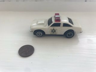 Ideal Toy Corp 1981 Slot Car Hazzard County Police Car Dukes If Hazzard