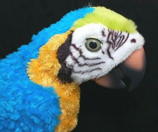 Furreal Squawkers Mccaw Talking Parrot Hasbro With Remote And Perch -