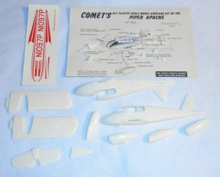 Comet Piper Apache Twin Engine Aircraft Model Kit 2