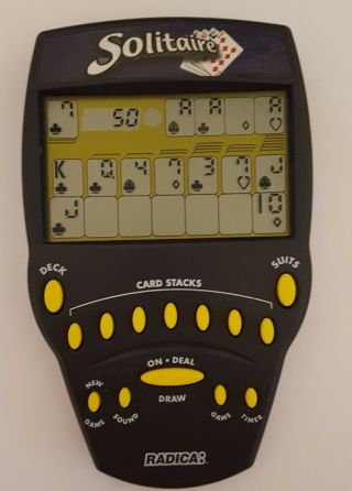 Radica: Big Screen Solitaire Hand Held Electronic Game