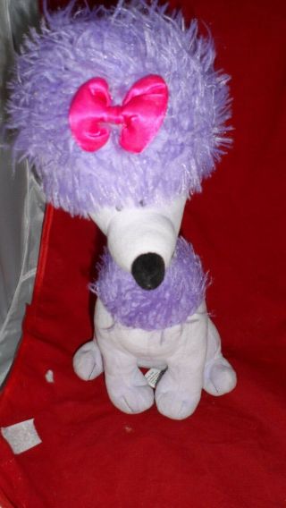 Kohls Cares Cleo Clifford Purple Poodle Dog Plush Stuffed Animal Toy 11 "