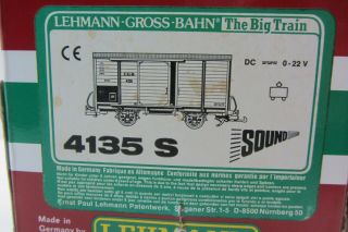 Lgb 4135s Steam Sound Car Xlnt (made In Germany)
