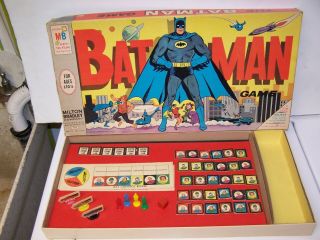 Vintage 1966 The Batman Board Game By Milton Bradley 4648 Complete