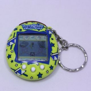 Tamagotchi Connection V6 Music Star Lime Green Yellow Blue Drums Stars Band