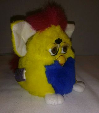 1999 FURBY BABIES 70 - 940 Tiger Electronics Hasbro Yellow Blue Red Brown Eyes 2