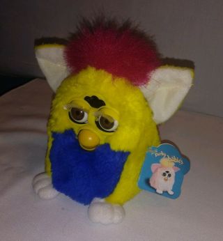 1999 FURBY BABIES 70 - 940 Tiger Electronics Hasbro Yellow Blue Red Brown Eyes 7