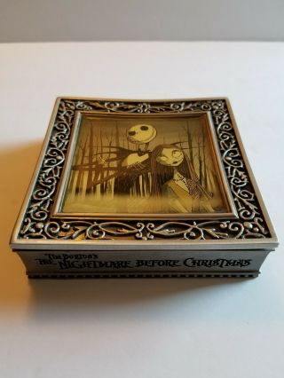 Disney - The Nightmare Before Christmas - Pewter Jewelry Trinket Box Metal Neca