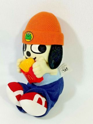 Parappa the Rapper Plush Doll McDonald ' s Pull Shake Toy PS 2001 Happy Meal 5.  5 