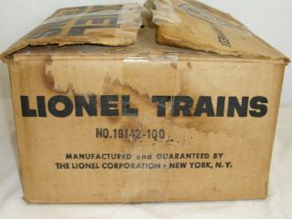 Lionel Set 19142 - 100 Steam Locomotive 6 Piece Train Set Boxed Track,  Accessories