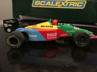 Scalextric Benetton Ford V - 8,  B189 Allessandro Nannini 1990 F1.