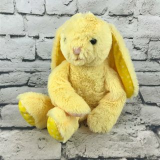 Kellytoy Bunny Rabbit Plush Yellow Long Ears Soft Floppy Stuffed Animal Toy