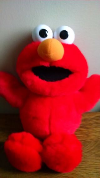 Tickle Me Elmo Talking Plush Stuffed Doll Vintage 1995 Tyco Jim Henson