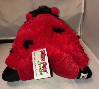 Pillow Pets PeeWee Ladybug 11” Red Black Lady Bug Soft Stuffed Plush Pee Wee 3