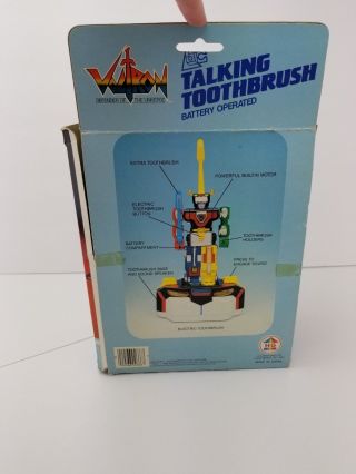 1985 HG Toys Voltron Defender Of The Universe TALKING Toothbrush LJN 5