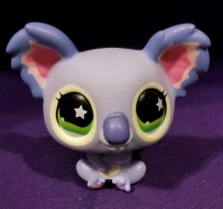 Littlest Pet Shop 872 Australian Koala Bear Blue White Pink Green Star Eyes 2