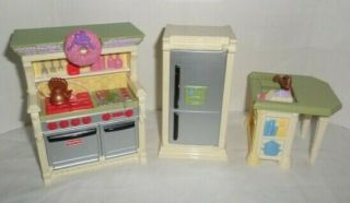 Fisher Price Loving Family Dollhouse Furniture Kitchen Holiday Stove
