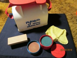 Playskool Shoe Shine Kit From Mid 1970 