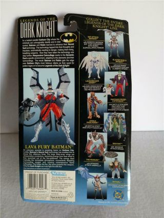 1998 Kenner Legends of the Dark Knight Premium Lava Fury Batman (Bent Card) 3