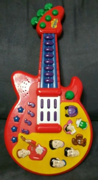 2003 Spin Master The Wiggles Musical Red Guitar Songs Sounds Music Fun Toy