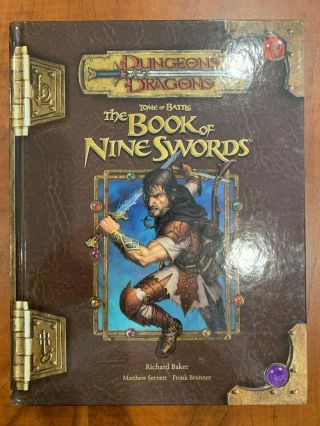 Wotc Tome Of Battle The Book Of Nine Swords (d&d D20 3.  5 Supplement)