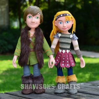 How To Train Your Dragon Toys 15 " Hiccup Astrid Plush Soft Dolls Poseable Figure