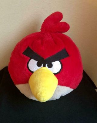 Angry Birds 8 " Plush Taggeed Red Bird,  Vg/ex