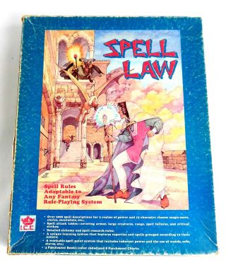 Ice Rolemaster Spell Law Box Set Role - Playing Iron Crown Enterprises Complete