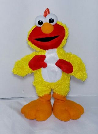 14 " Fisher Price Sesame Street Chicken Dance Singing Elmo Plush Toy 90648