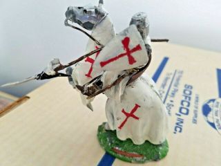 Templar Knight on horse 54mm Metal Pegaso Model painted 5
