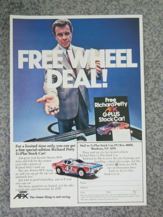 1978 Aurora Afx G - Plus Richard Petty Stock Car Ho Slot Car Advertisement