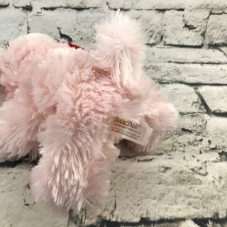 Dan Dee Collectors Choice Yorkie Christmas Plush Pink Puppy Wearing Santa Cap 5
