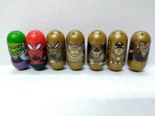 2010 Marvel Universe Mighty Beanz 7 Exclusive Gold 76 77 80 81 82 83 84 Full Set