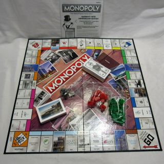 Marriott International Monopoly Board Game 90th Anniversary Open Parts 4