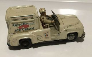 Vintage Line Mar Japan 4 " Ford F - 250 Good Humor Ice Cream Truck W/ Driver