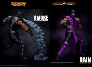 Authentic Licensed Storm Collectible Mortal Kombat Rain And Smoke - 2 - Piece Set