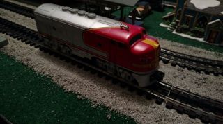 MTH 30 - 4098 - 1 Railking Rugged Railking Santa Fe f3 w/Locosound (No Box) EUC 2