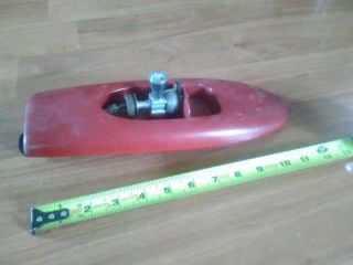 Vintage Toy Wood Boat With Motor