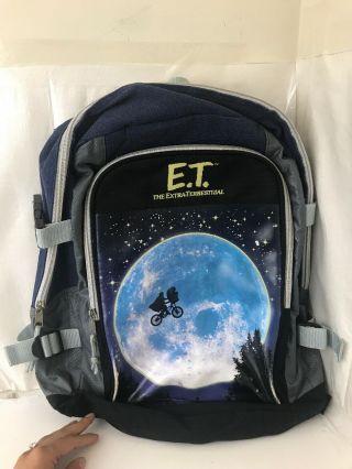 Vintage E.  T.  Extra Terrestrial Backpack Book Bag Spielberg Movie