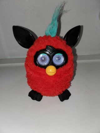 Furby Boom 2012 Red Black Blue Hasbro Electronic Pet Interactive Toy