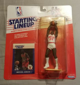 1988 Basketball Starting Lineup Figure/rookie Card Michael Jordan - Chicago Bulls