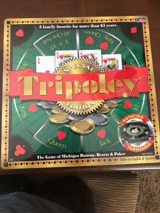 2000 Cadaco Tripoley Special Edition With Turntable In A Tin Box -