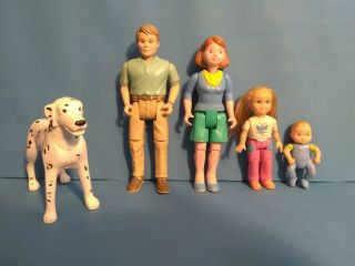 Family Of 5 Fisher Price Dollhouse Dolls