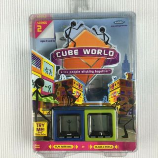 Cube World Series 2 Radica 2006 Electronic Handheld Stick Figure Toy Game