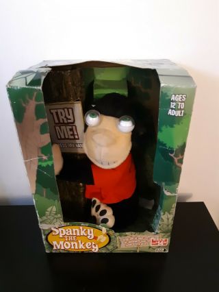 Gemmy Spanky The Monkey Animated Battery Operated 2005 Put Him Anywhere Novelty