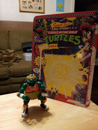 Teenage Mutant Ninja Turtles Playmates 1991 Shell Slammin Mike Action Figure