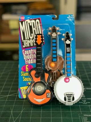 Cap Toys 1997 Micro Jammers - Country Guitar / Fiddle / Banjo - Dukes Of Hazzard