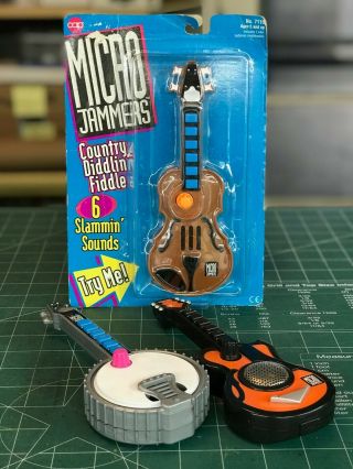 Cap Toys 1997 Micro Jammers - Country Guitar / Fiddle / Banjo - Dukes ...