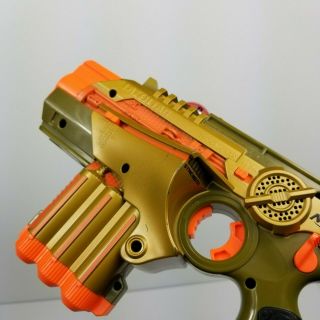 Nerf Gold Blue Lazer Tag Phoenix LTX Laser Blaster Pistol Tiger Electronics Guns 5