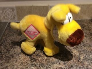 Vintage 1989 24k Mother Goose And Grimm Plush Dog Grimmy Petting Zone 8 "